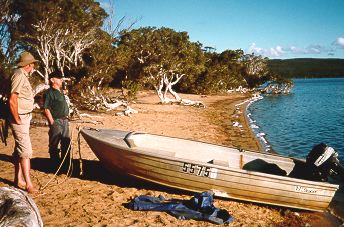 boat on inlet